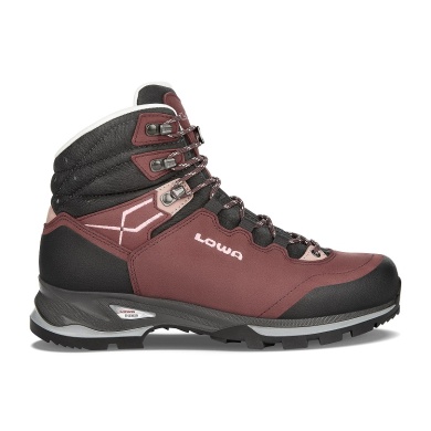 Lowa Hiking Trekking Shoes Lady Light LL (Nubuck Leather, Leather Lining) Bordeaux/Rose Women